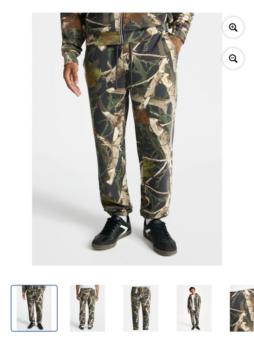 No Boundaries Men's Woodland Camo Jogger Pants - Green/Brown/Black